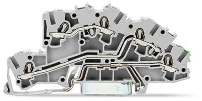 Wago 3-katlı 4 (2,5) mm² L / L / PE Nötr Gri - Wago