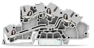 Wago 3-katlı 4 (2,5) mm² L/L Gri - Wago