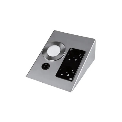 Cata CT-5109 Tezgah Altı Aydınlatma Çiftli Priz Led Beyaz Işık - Cata