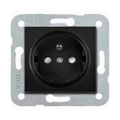 Artline Novella/Trenda Siyah Ups Priz Kapak (Mekanizma Hariç) - Viko Artline