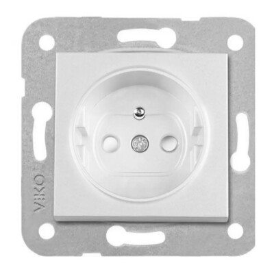 Artline Novella/Trenda Metalik Beyaz Ups Priz Kapak (Mekanizma Hariç) - Viko Artline