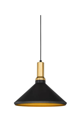 Dekoratif CT-8201 Sarkıt Armatür Siyah Gold Duy 35cm - Cata