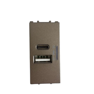 Thea Panasonic Modüler Antrasit Usb Type A+C 5V 3A - Thea/Panasonic