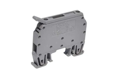 Onka MRK-S 6mm/6.3A 220V AC Led Sigortalı Ray Klemens Siyah - Onka