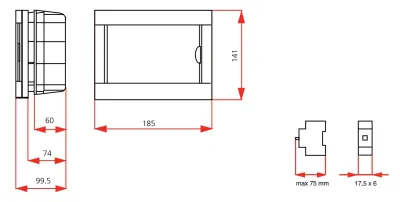 Viko Sıvaaltı Sigorta Kutusu 6-Lı 90912006 - 2
