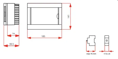 Viko Sıva Üstü Sigorta Kutusu 6-lı Halogen Free 90912106 - 2