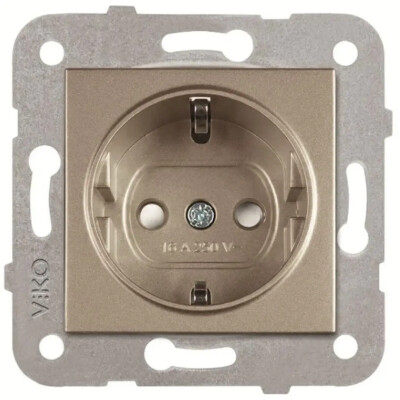 Artline Novella/Trenda Bronz Topraklı Priz Çocuk Koruma. Kapak (Mekanizma Hariç) - Viko Artline