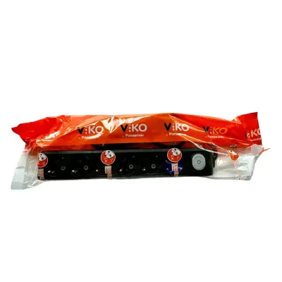 Viko Multi-Let Altılı Grup Priz Anahtarlı Topraklı 3 Metre Siyah (Çocuk Korumalı) 90137603 - 2