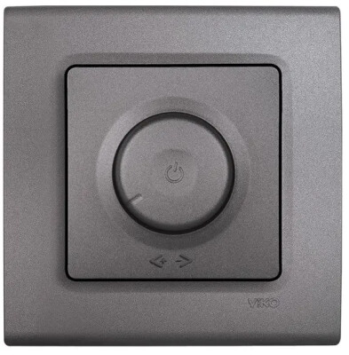 Viko Linnera Life Granit Grisi Pro Dimmer RC 400 Watt Mekanizma Kapak (Çerçeve Hariç) 90442092 - Viko