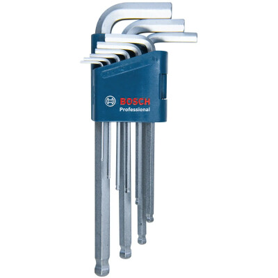 Bosch Alyan Anahtar Takımı Hex 9 Parça (1,5-10mm) - Bosch