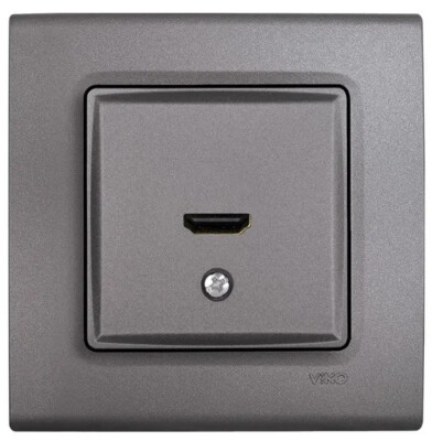 Viko Linnera Life Granit Grisi Hdmi Konnektör Mekanizma Kapak 90442028 - Viko