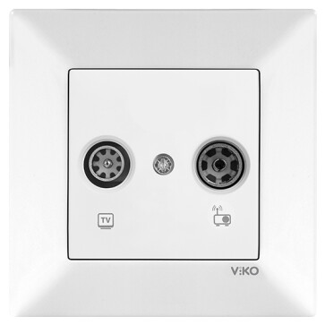 Viko Karre/Meridian Beyaz Tv-Sat Mekanizma Sonlu 90500085 - Viko