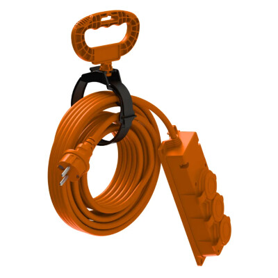 BYLION 3WAY-20325-F IP44 F Tipi 3x2,5 mm 20 Metre Turuncu TTR Uzatma Kablosu - BYLION