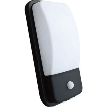 ACK AH07-05431 20W Sensörlü Led Duvar Apliği Siyah Kasa 6500K Beyaz Işık IP44 - ACK