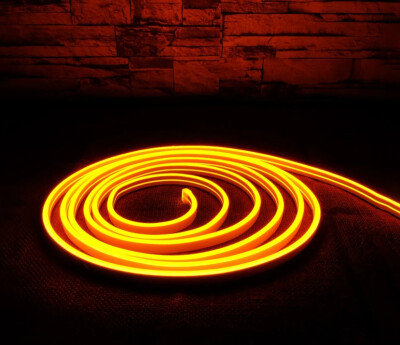 ACK AS03-00608 10W/mt 12V Neon Hortum Led Amber Işık IP65 - ACK