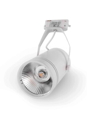ACK AD30-01900 30W Led Monofaze Ray Armatürü Beyaz Kasa COB 3000K Günışığı - ACK
