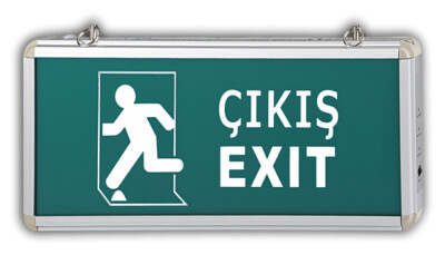Cata Ct-9166 Exit Çıkış Armatürü Ledli 3 Saat Akülü - Cata