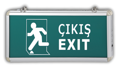 Cata Ct-9166 Exit Çıkış Armatürü Ledli 3 Saat Akülü - 1