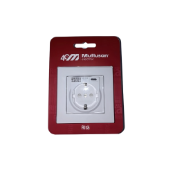 Mutlusan Rita USB + Type C Topraklı Priz Beyaz - 3