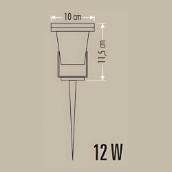 Cata CT-7304 12W Power Ledli Bahçe Kazığı Yeşil - 3