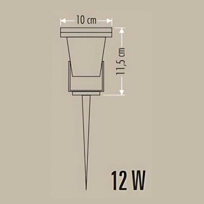 Cata CT-7304 12W Power Ledli Bahçe Kazığı Yeşil - 3