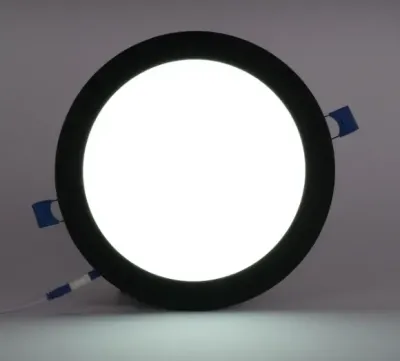ACK AP01-01831 18W Sıva Altı Yuvarlak Led Spot Panel Armatür 6500K Beyaz Işık Siyah Kasa - 3