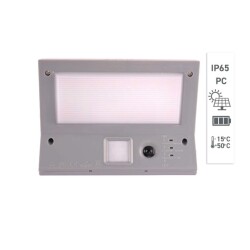 ACK AG60-07851 Solar Duvar Apliği Hareket Sensörlü Dimli IP65 3000K Günışığı - 1