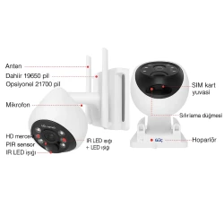 Vstarcam BG69-TZ 4G Solar Dış Mekan Wi-Fi Kamera - 3
