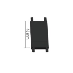 ACK AD45-97300 Slim Magnet T Ray Düz Bağlantı Aparatı Sıva Üstü - 1