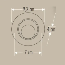 Cata CT-5252 7W Akik COB LED Armatür Saten Beyaz - 2