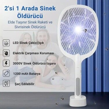 Mutlusan Type-C Şarjlı Ledli Sinek Öldürücü - 2
