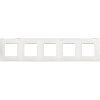 Bticino Classia Polimer Plastik Çerçeve 5X2M Satine Buz Beyazı - 1