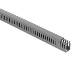 Mutlusan 25X40 Delikli Gri Kablo Kanalı - 1