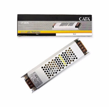 Cata CT-2679 17 Amper Şerit Led Trafosu 200W Süper Slim Fansız - 2