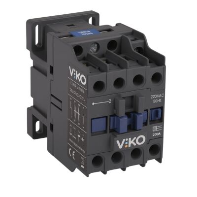 Viko VTC-09/11/S 230V 9A AC 1NO+1NC Güç Kontaktör - 1