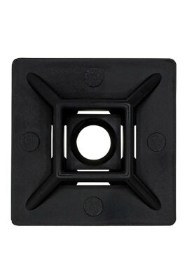 Gwest HW-3AB 19x19mm Siyah Yapışkan Kroşe - 1