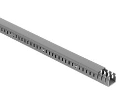 Mutlusan 60x80 Kablo Kanalı Delikli Gri 1MT - 1
