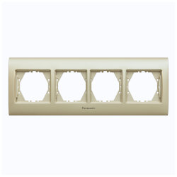 Viko Panasonic Thea Blu Inox Matt + Dore Dörtlü Çerçeve - Thea/Panasonic