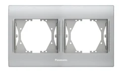 Viko Panasonic Thea Blu Chrome+Beyaz İkili Çerçeve - 1