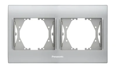 Viko Panasonic Thea Blu Chrome+Beyaz İkili Çerçeve - 1