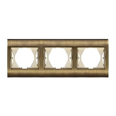 Viko Panasonic Thea Blu Antıque + Dore Üçlü Çerçeve - 1