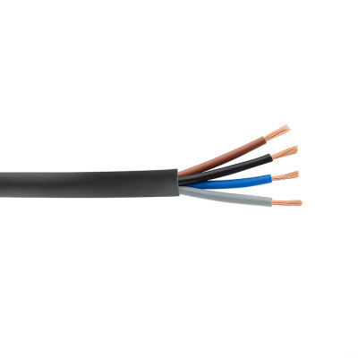 Ünal 4x10 mm² TTR Kablo Siyah H07VV-F - 1