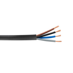 Ünal 4x6 mm² TTR Kablo Siyah H07VV-F - Ünal