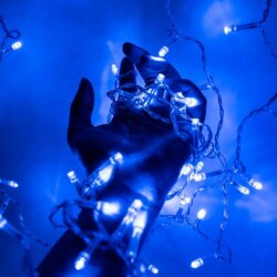 ACK AS90-00506 2x2m 220V Led Işıklı Perde Mavi - ACK (1)