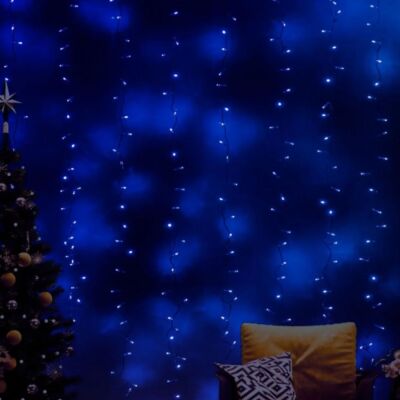 ACK AS90-00506 2x2m 220V Led Işıklı Perde Mavi - 3