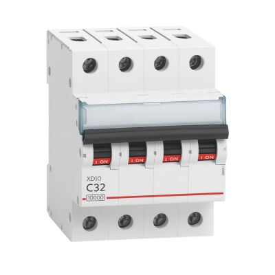 Legrand - 433961 4x32 Amper 10kA C Tipi XD10 Otomatik Sigorta - 1