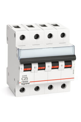 Legrand - 433960 4x25 Amper 10kA C Tipi XD10 Otomatik Sigorta - 1