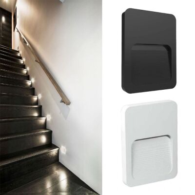 ACK AH07-01400 2W Beyaz Duvar Armatürü 3000K Günışığı IP65 - 2