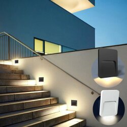 ACK AH07-01401 2W Beyaz Duvar Armatürü 3000K Günışığı IP65 - 4