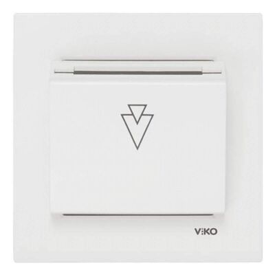 Viko Karre/Meridian Beyaz E-Saver Gecikmeli switchli + Mekanizma (Çerçeve Hariç) 90967121 - 1